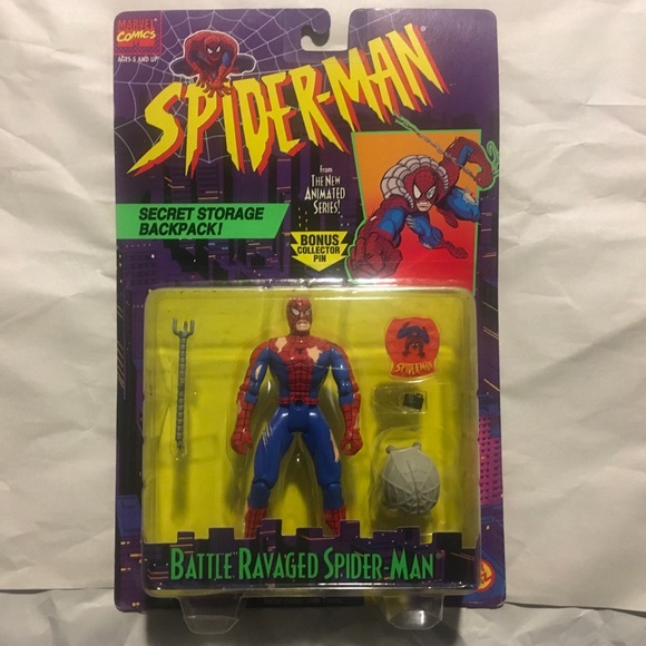 NEW Rhino & Battle Ravaged Spiderman Figures - Picture 9 of 13